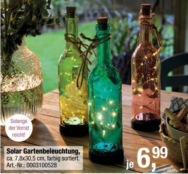 Opti Wohnwelt Solar Gartenbeleuchtung Angebot