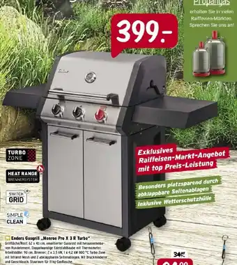 Raiffeisen Markt Enders Gasgrill Monroe Pro X 3 R Turbo Angebot