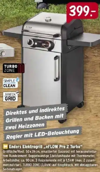 Raiffeisen Markt Enders Elektrogrill eFlow Pro 2 Turbo Angebot