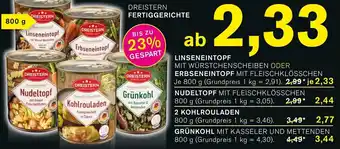 KODi Dreistern Fertiggerichte Angebot