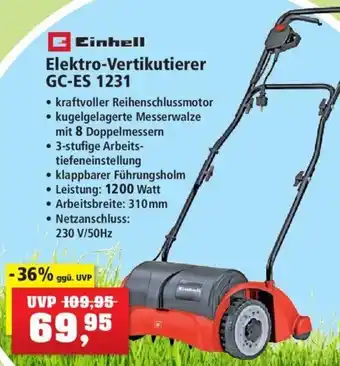 Thomas Philipps Einhell Elektro Vertikutierer GC-ES 1231 Angebot