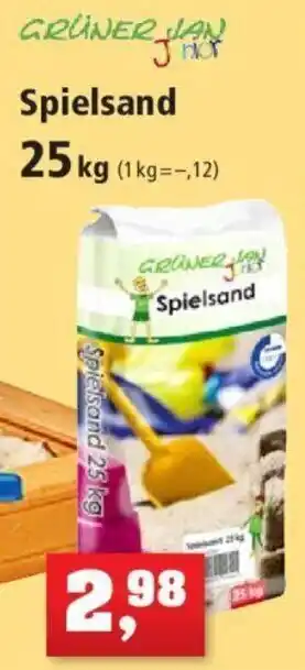 Thomas Philipps Grüner Jan Junior Spielsand 25 kg Angebot