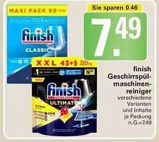 WEZ Finish geschirrspül maschinen reiniger Angebot