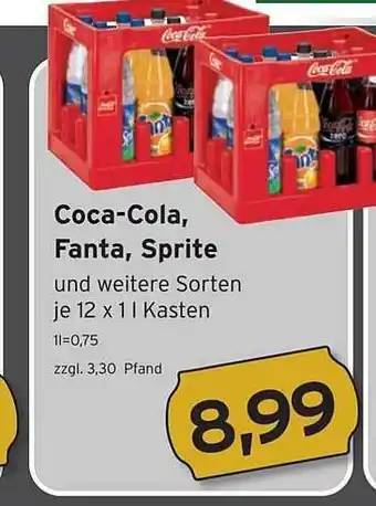 CAP Markt Coca-cola, fanta, sprite Angebot