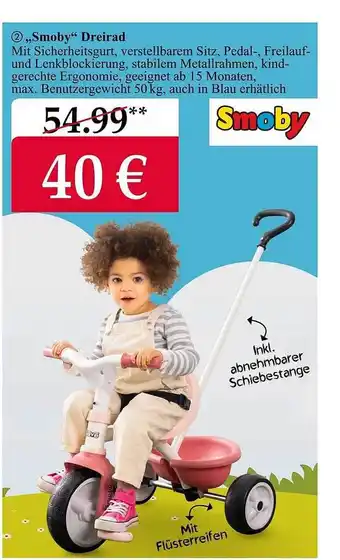 Woolworth Smoby dreirad Angebot