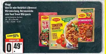 Edeka Maggi ldee für oder natürlich & bewusst würzmischung, herzensküche oder food travel würzpaste Angebot