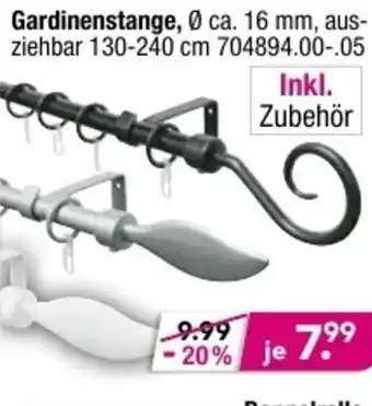 Möbel Boss Gardinenstange Angebot
