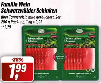 Simmel Familie Wein Schwarzwälder Schinken 200 g Packung Angebot