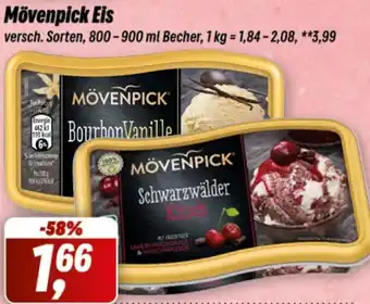 Simmel Mövenpick Eis 800-900 ml Becher Angebot