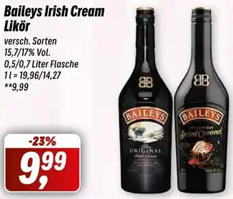 Simmel Baileys Irish Cream Likör 0,5/0,7 Liter Flasche Angebot