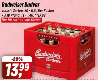 Simmel Budweiser Budvar 20x0,5 Liter Kasten Angebot