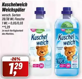 Simmel Kuschelweich Weichspüler 28/38 WL Flasche Angebot