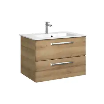 toom Baumarkt Waschtischunterschrank 'primo' eiche riviera 75 x 49 x 49 cm Angebot