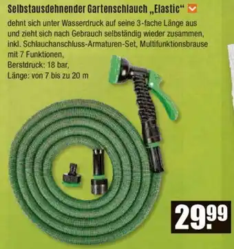 V Baumarkt Elastic Selbstausdehnender Gartenschlauch Angebot