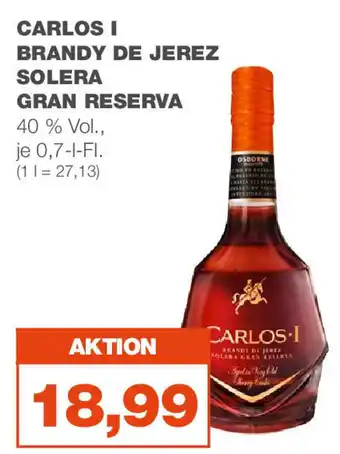 mein real Carlos-I Brandy de Jerez Solera Gran Reserva 700 ml Angebot