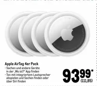 METRO Apple AirTag 4er Pack Angebot