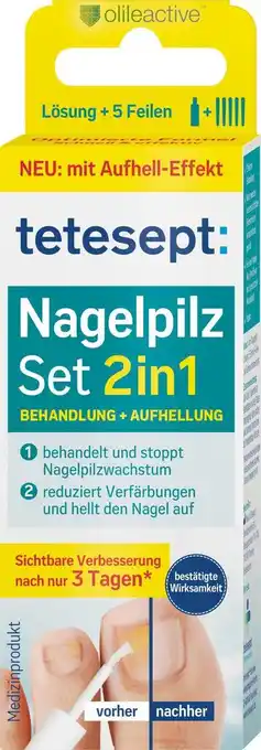 dm drogerie Tetesept nagelpilz set 2in1 Angebot