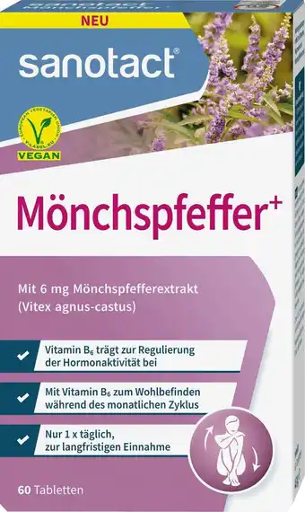 dm drogerie Sanotact mönchspfeffer tabletten 60 st Angebot