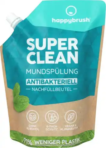 dm drogerie Happybrush mundspülung super clean nachfüllpack Angebot