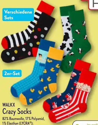 Aldi Nord Crazy socks 2 paar Angebot