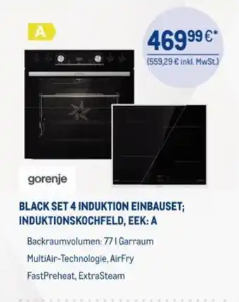 METRO Gorenje Induktion Einbauset Angebot