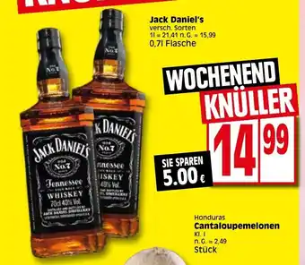 Elli Markt Jack Daniel's 700ml Angebot