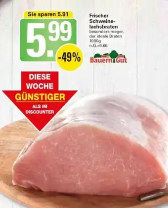 WEZ Schweinelachsbraten 1kg Angebot