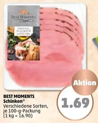 PENNY Best Moments Schinken 100 g Packung Angebot