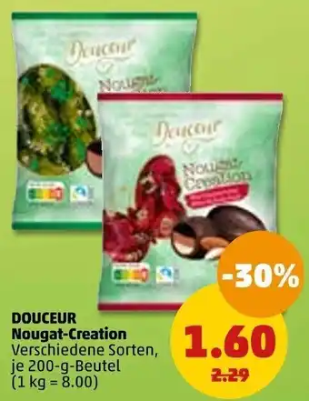 PENNY Douceur Nougat Creation 200 g Beutel Angebot