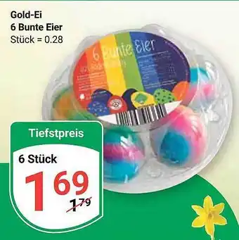 Globus Gold-ei 6 bunte eier Angebot