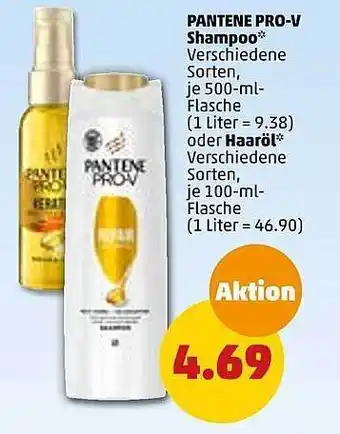 PENNY Pantene pro-v shampoo oder haaröl Angebot