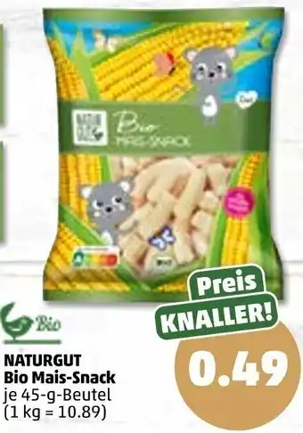 PENNY Naturgut Bio Mais Snack 45 g Beutel Angebot