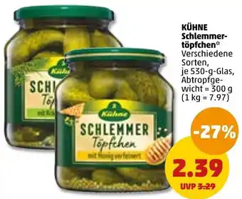 PENNY Kühne Schlemmertöpfchen 530 g Glas Angebot