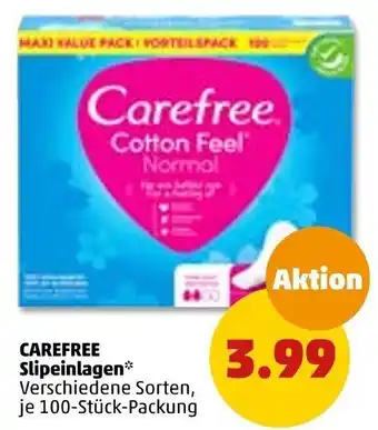 PENNY Carefree Slipeinlagen 100 Stück Packung Angebot