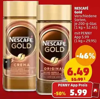 PENNY Nescafé Gold 200 g Glas Angebot