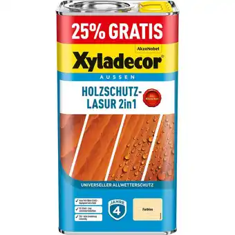 OBI Xyladecor holzschutz-lasur 2in1 5l promo farblos matt 4 + 1 l Angebot