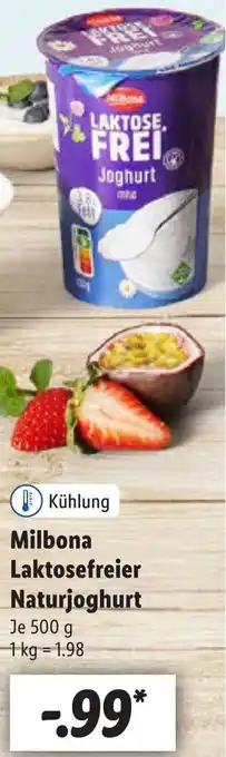 Lidl Milbona Laktosefreier Naturjoghurt 500 g Angebot