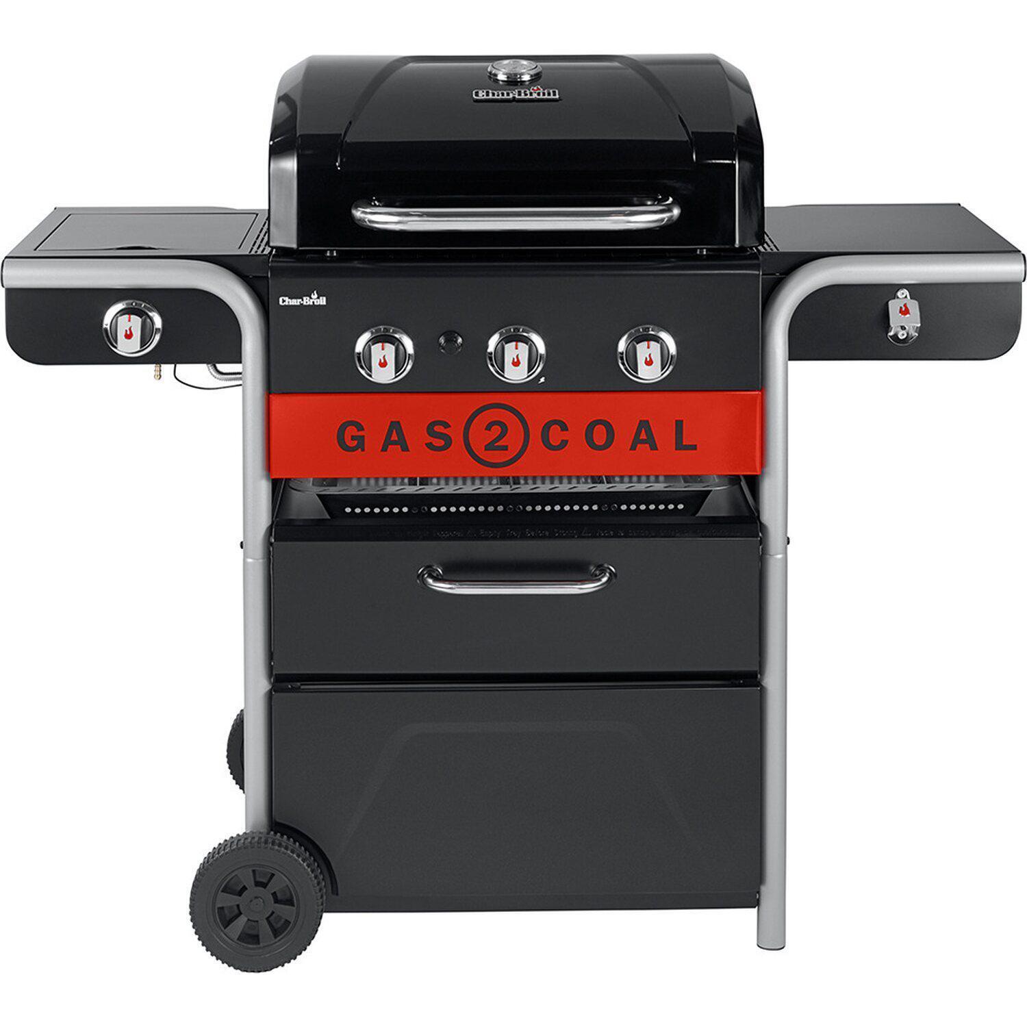 Charbroil® kohle und gasgrill hybridgrill gas2coal 2.0 330 mit 3