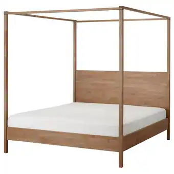 IKEA Yttervåg himmelbettgestell graubraun/lönset Angebot