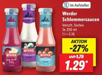 Lidl Werder Schlemmersaucen 250 ml Angebot