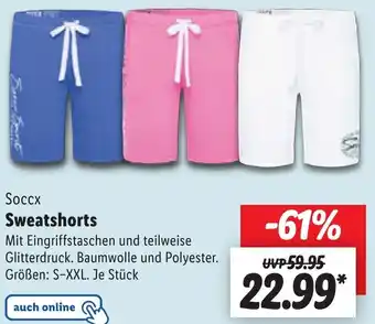 Lidl Soccx Sweatshorts Angebot