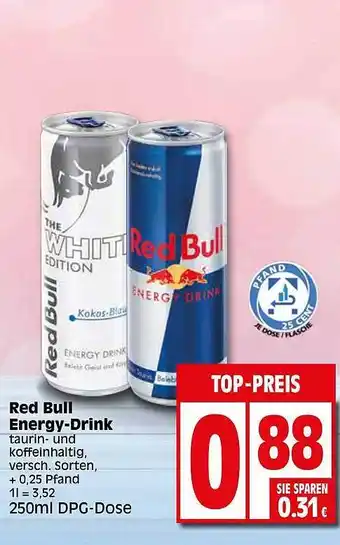 Elli Markt Red bull energy drink Angebot