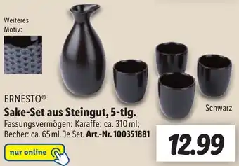 Lidl Ernesto Sake Set aus Steingut, 5-tlg. Angebot