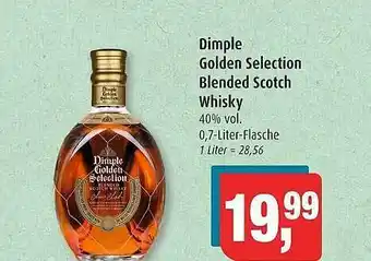 Markant Dimple golden selection blended scotch whisky Angebot