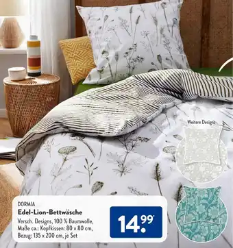 Aldi Süd Dormia Edel Lion Bettwäsche Angebot