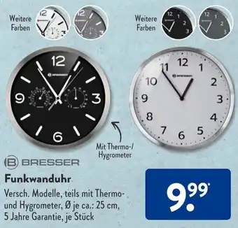 Aldi Süd Bresser Funkwanduhr Angebot