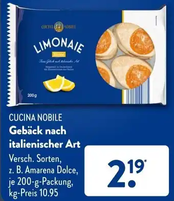 Aldi Süd Cucina Nobile Gebäck nach italienischer Art 200 g Packung Angebot