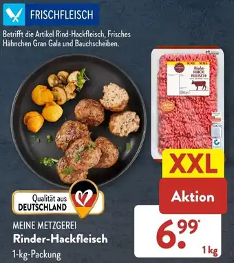 Aldi Süd Meine Metzgerei Rinder Hackfleisch 1 kg Packung Angebot