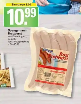 WEZ Spengemann Bratwurst 1kg Angebot