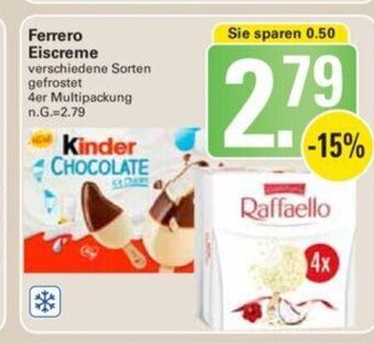 WEZ Ferrero Eiscreme Angebot